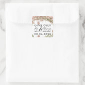 ミセス結婚・ライトはいつも白い上を右ゲーム スクエアシール (バッグ)