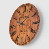 ミセス結婚・素朴カントリー氏 ラージ壁時計 (傾斜)