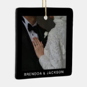 ミセス1フォトコラージュ初めてのクリスマス セラミックオーナメント (右)