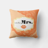 ミセス2周年記念結婚桃の孔雀 クッション (裏面)