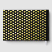 ミセス・はっきりしたタイポグラフィ・ブラック結婚の箔 ゲストブック (裏面)