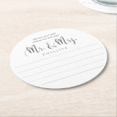 ミセス・アドバイス結婚 ラウンドペーパーコースター (アングル)