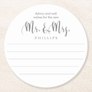 ミセス・アドバイス結婚 ラウンドペーパーコースター