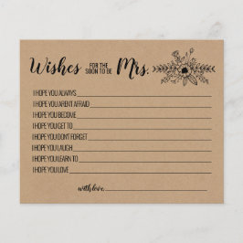 ミセス・アドバイス・カードの希望素朴