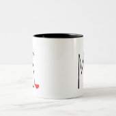 ミセス・アンド・ハート ツートーンマグカップ (中央)