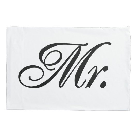 ミセス・アンド・ミスター・ピローケース 枕カバー (裏面)