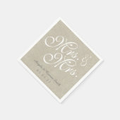 ミセス・アンド・ミセスの素朴紙・ナ結婚プキンス スタンダードカクテルナプキン (角)