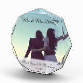 ミセス・アンド・ミセス新しい贈り物を手に入れ異教のる フォトブロック (右)