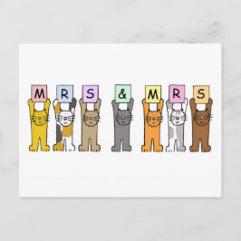 ミセス・アンド・ミセス結婚の祝辞 ポストカード