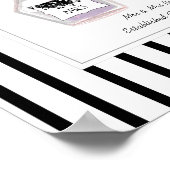 ミセス・アンド・ミセス香水ボトルパーソナライズされたズ結婚 ポスター (角)