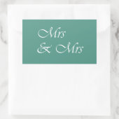 ミセス・アンド・ミセス・タイポグラフィ 長方形シール (バッグ)