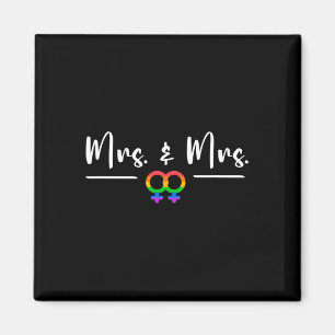 ミセス・アンド・ミセス・ハニーのレズビアンLgbt結婚披露宴 マグネット