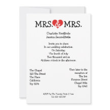 ミセス・アンド・ミセス・ラブ・ハート・レズ結婚ビアン