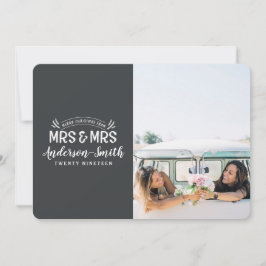 ミセス・アンド・ミセス・結婚クリスマスのお知らせ シーズンカード