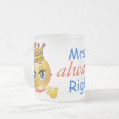 ミセス・アーウェイ・ライト フロストグラスマグカップ (正面左)