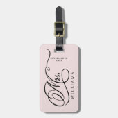 ミセス·イヤーが新婚の書道を設立  ラゲッジタグ (正面縦)