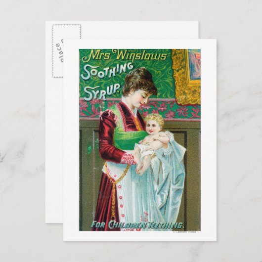 ミセス・ウィンスロワーズなだめるようなシロップ広告 ポストカード (正面/裏面)