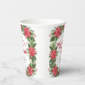 ミセス・ウィンター・ポインセチアブライダルシャワー 紙コップ (右)