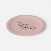 ミセス・エレガントシンプル |バラ金ゴールド ペーパープレート (アングル)