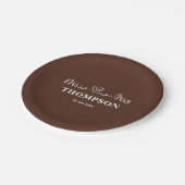 ミセス・エレガントシンプル |ブラウン ペーパープレート (アングル)