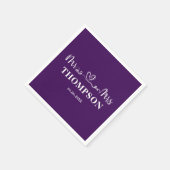 ミセス・エレガントシンプル |紫 スタンダードカクテルナプキン (角)