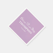 ミセス・エレガントシンプル |薄紫紫 スタンダードカクテルナプキン (角)