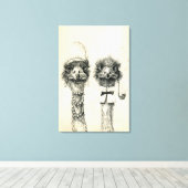 ミセス・オストリッチ キャンバスプリント (インサイチュ (ウッドフロア))