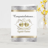 ミセス・カードおめでとう結婚。 カード (黄色い花)