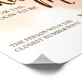 ミセス・キスの数 |バーガンディのシャワーゲームの看板 ポスター (角)