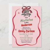 ミセス・クリスマスホリデーブライダルシャワー 招待状 (正面)