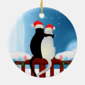 ミセス・クリスマス・子猫 セラミックオーナメント (裏面)