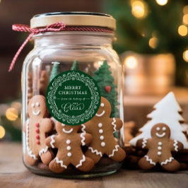 ミセス・クロースのベーカリー・クリスマスグリーン・ホリデー ラウンドシール