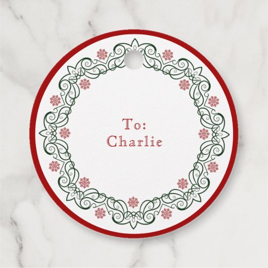 ミセス・クロースのベーカリー・クリスマス・ホリデー・トリート フェイバータグ (裏面)