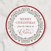 ミセス・クロースのベーカリー・クリスマス・ホリデー・トリート フェイバータグ (正面)