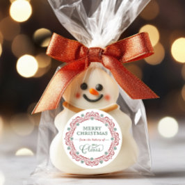 ミセス・クロースのベーカリー・クリスマス・ホリデー・トリート ラウンドシール