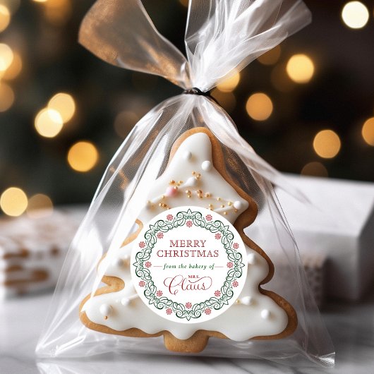 ミセス・クロースのベーカリー・クリスマス・ホリデー ラウンドシール
