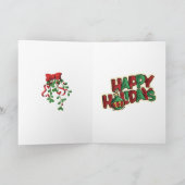 ミセス・クロースキスをする・サンタカード シーズンカード (内部)