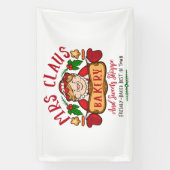 ミセス・クロースベーカリークリスマス北極 横断幕 (縦)