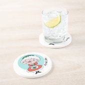 ミセス・クロース名前をカスタムする砂岩コースター コースター (側面)