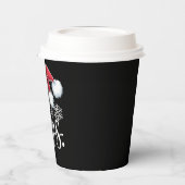 ミセス・クロース・カップルがクリスマス・パジャマ・サンタにマッチ 紙コップ (左)