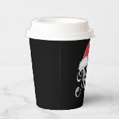 ミセス・クロース・カップルがクリスマス・パジャマ・サンタにマッチ 紙コップ (右)