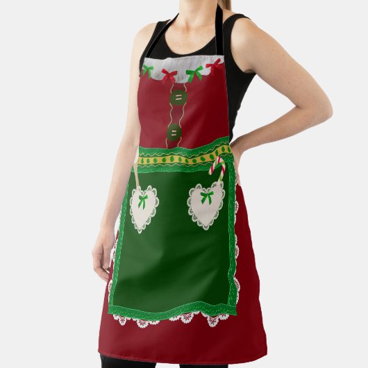 ミセス・クロース・クリスマスエプロン エプロン (インサイチュ)