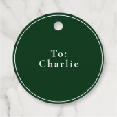 ミセス・クロース・クリスマストリートグリーンクリスマス フェイバータグ (裏面)