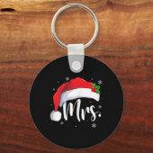 ミセス・クロース・クリスマス・カップルが彼と彼にマッチ キーホルダー (正面)