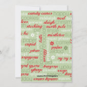 ミセス・クロース・クリスマス・カード シーズンカード (裏面)