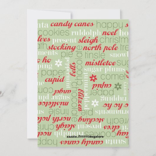 ミセス・クロース・クリスマス・カード シーズンカード (裏面)