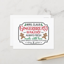 ミセス・クロース・ジンジャーブレッド・ベーカリー シーズンポストカード