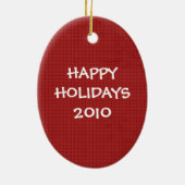 ミセス・クロース・セラミッククリスマスオーナメント セラミックオーナメント (裏面)