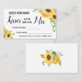 ミセス・ゲーム・カードになるキスの数 プレイスカード (正面/裏面)