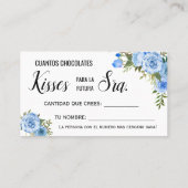 ミセス・ゲーム・カードのキスの数 プレイスカード (裏面)